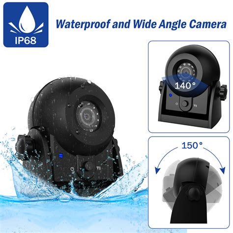 WiFi Car Wireless Reversing Camera Set 4.3” Monitor IP68 waterproof ...