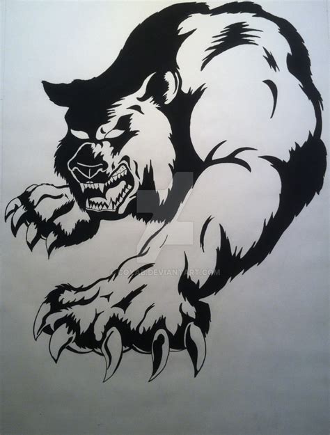 Angry Bear Drawing at GetDrawings | Free download