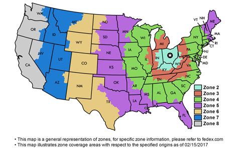 FedEx_Shipping Zones - FramedIt