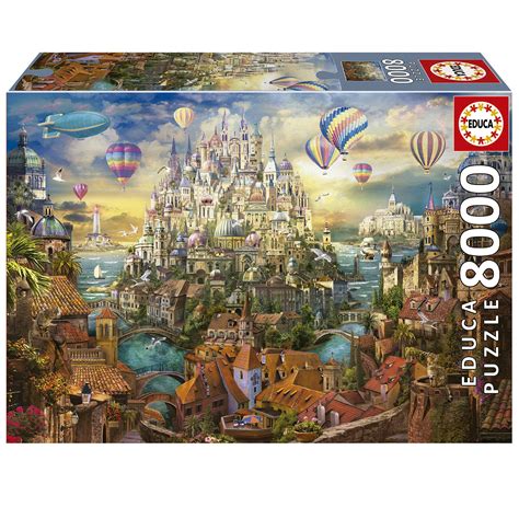 Educa Puzzle - 8000 Pieces - Dream City, Jigsaw Puzzles - Amazon Canada