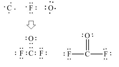 Draw the Lewis structure for carbonyl fluoride, $\mathrm{COF | Quizlet