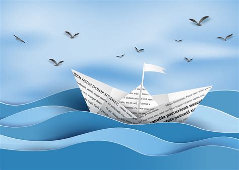 paper sailing boat 585882 Vector Art at Vecteezy