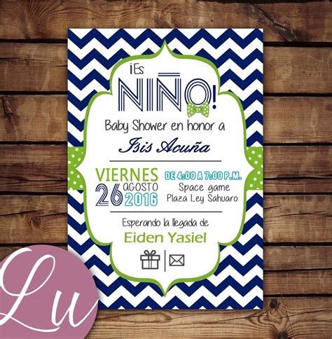 Invitaciones Para Baby Shower Nino