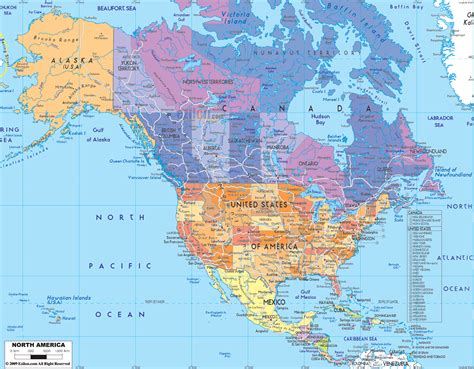 North America Map Region City | Map of World Region City