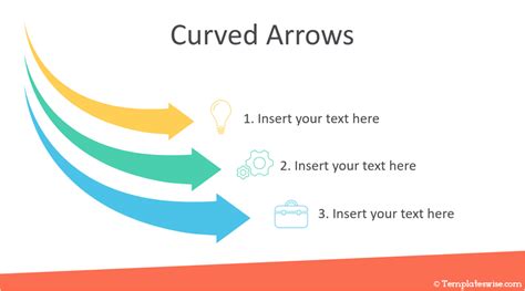 Curved Arrows PowerPoint Template and Google Slides