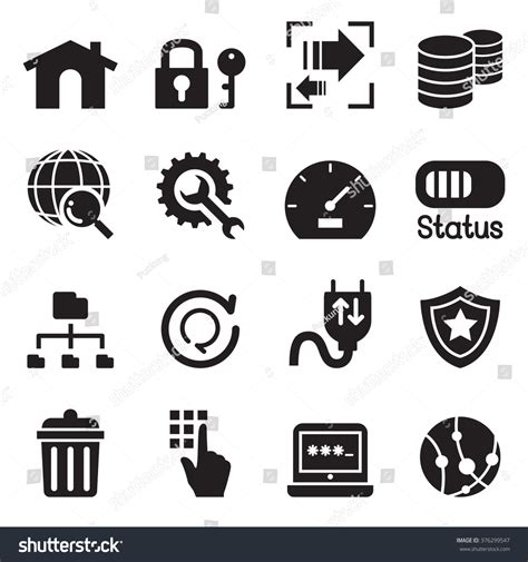 Ftp Icon Set Vector Illustration Symbol Stock Vector (Royalty Free ...