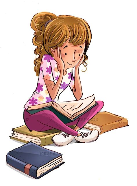 Person Reading A Book Drawing