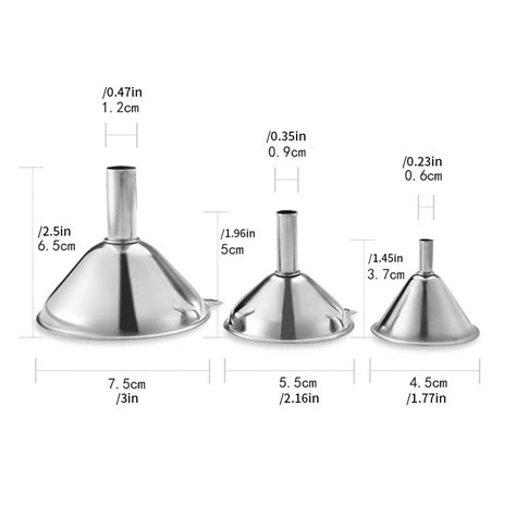 Mini Funnel for Essential Oil Spice Funnel Small Funnel Set Stainless ...