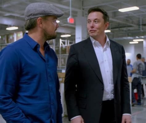 Elon Musk fans. — Elon musk and Leonardo Dicaprio in the Tesla...