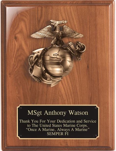 USMC Marine Plaque | Hit Trophy