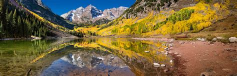 Maroon Bells Fall Colors Reflections - Lewis Carlyle Photography