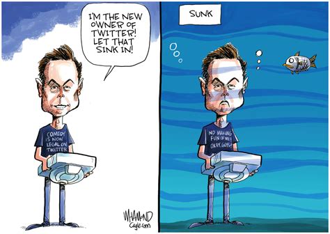 Editorial cartoon: Dave Whamond on Musk and Twitter