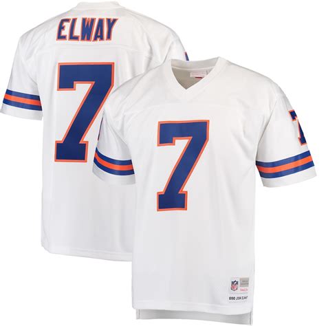 Men's Mitchell & Ness John Elway White Denver Broncos Replica Retired ...