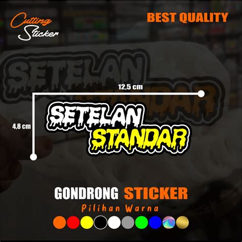 Jual Stiker Sticker Setelan Standar Stiker Cutting Viral Shopee Indonesia