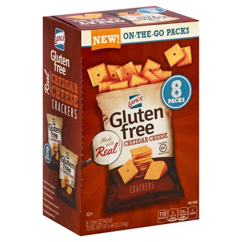 Lance Gluten Free Cheddar Cheese Crackers - Shop Crackers & Breadsticks ...