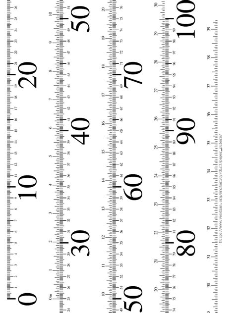 Printable Meter Stick