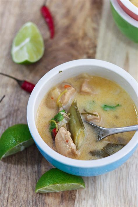 Thai Coconut Chicken Soup - Maya Kitchenette