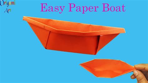 How to make paper boat Easy Origami Boat Simple crafts for kids