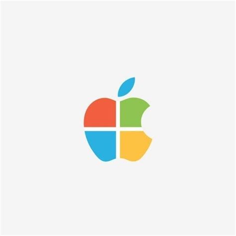 What if Apple @apple combined logo with its competitor Microsoft ...