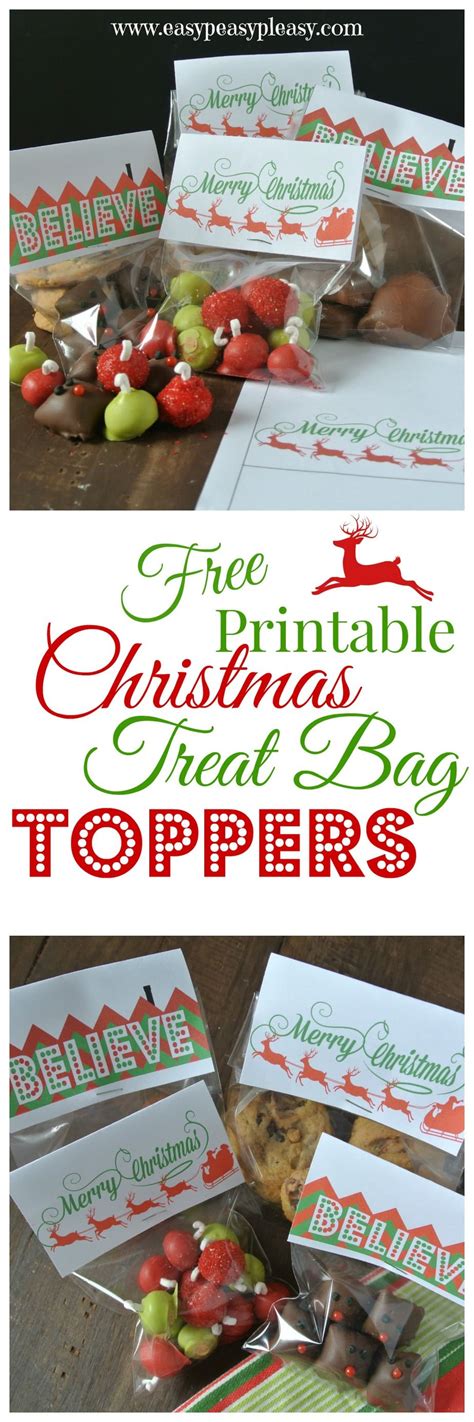 3 Free Printable Christmas Treat Bag Toppers - Easy Peasy Pleasy