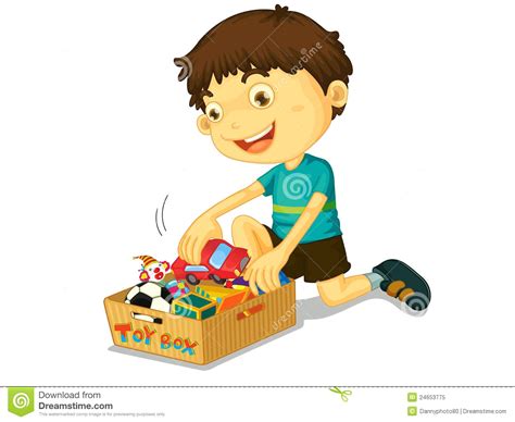 Boy clean up toys clipart 1 » Clipart Station