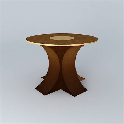 Round table 3D model | CGTrader