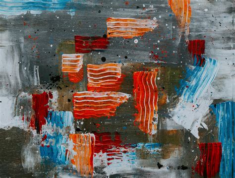 Red And Blue Abstract Painting · Free Stock Photo