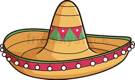 Mexican Sombrero Cartoon Vector Clipart - FriendlyStock