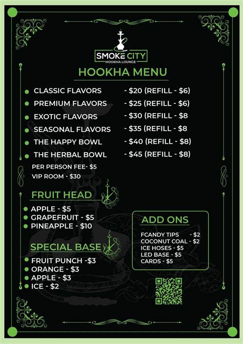 Entry #53 by Naima181 for Hookah lounge menu | Freelancer