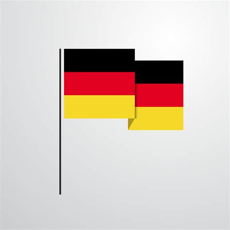 Germany waving Flag design vector 14209781 Vector Art at Vecteezy