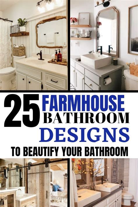 25 Farmhouse Bathroom Design For Your Bathroom | Farmhouse bathroom ...