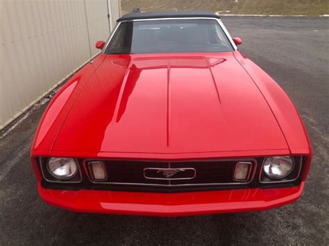 1973 Ford Mustang 1973 Ford Mustang Convertible, Red Exterior,Black ...