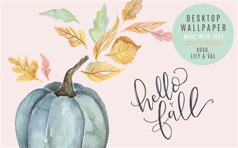 September's "Hello Fall" Free Desktop Wallpaper Download - Lily & Val ...