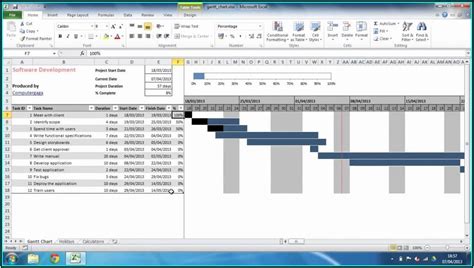 Hourly Gantt Chart Excel Template Xls - Template 1 : Resume Examples # ...