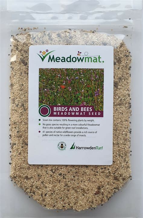 Meadowmat Birds & Bees Seed Mix | Wildflower Turf | TurfOnline