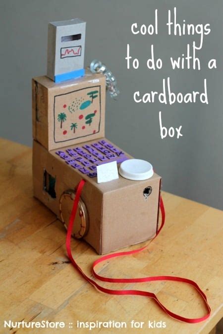 Cool cardboard box crafts for kids - NurtureStore