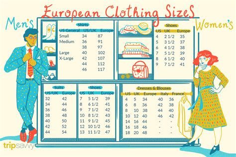 European Clothing Sizes and Size Conversions