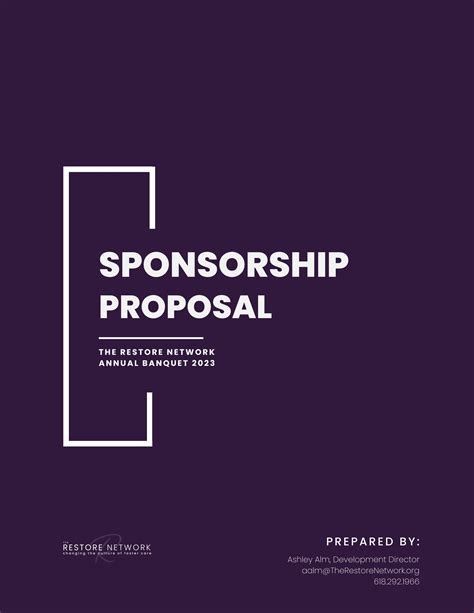 Sponsorship Proposal by The Restore Network - Issuu