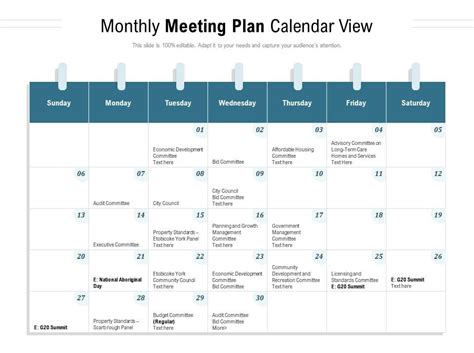 Monthly Schedule Template For Excel - Download Now For Free