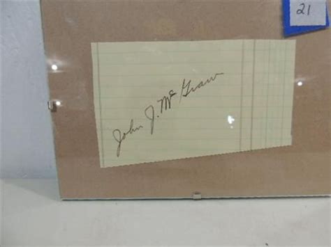 JOHN J MCGRAW CUT SIGNATURE AUTOGRAPH NO COA