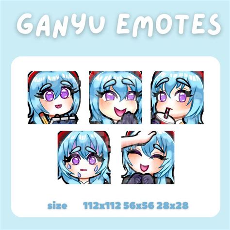 Genshin Impact emotes Ganyu | Etsy, Discord, Etsy shop