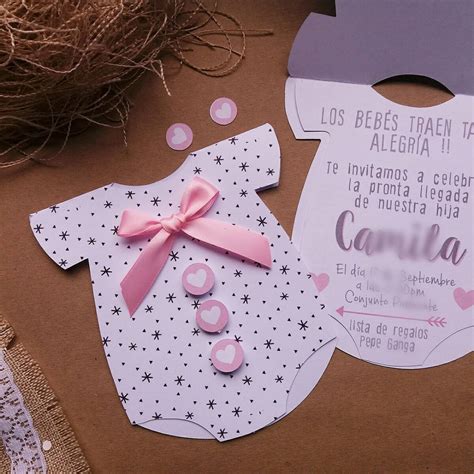 Invitaciones de Baby Shower para Niña Hechas a Mano Crea Recuerdos ...