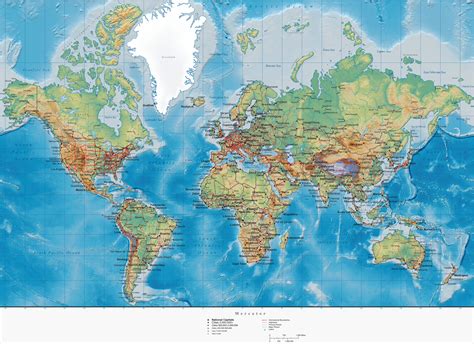 Map Of The World With Cities