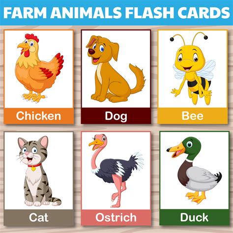 Farm Animals Flashcards For Kids – NBKomputer