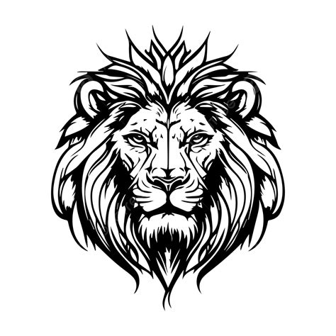 Lion Tattoo Black Royalty Face Clipart Vector, Lion Clipart, Face ...