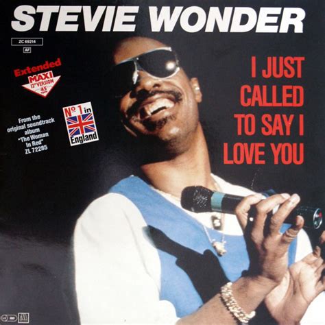 Stevie Wonder - I Just Called To Say I Love You (Vinyl, Germany, 1984 ...