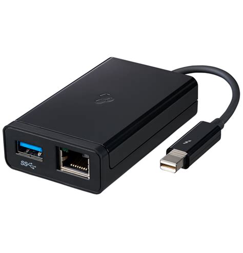 Kanex Thunderbolt Gigabit Ethernet + USB 3.0 Adapter