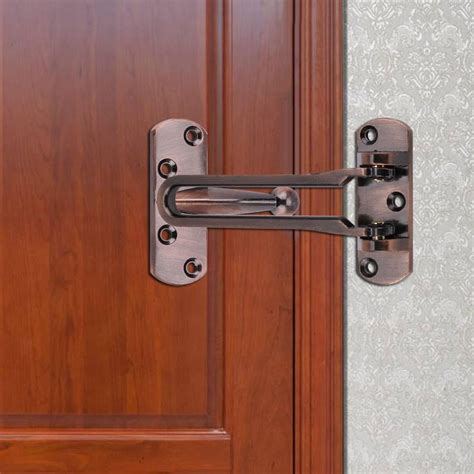 Rdeghly Security Door Latch,Lock Latch,Heavy Duty Zinc Alloy Safety ...