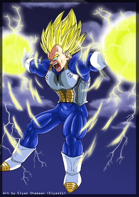 Vegeta : Final Flash : Colored by Elyas11 on DeviantArt