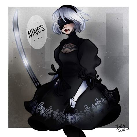 ‪NieR automata 2b fan art🖤‬ | Art Amino